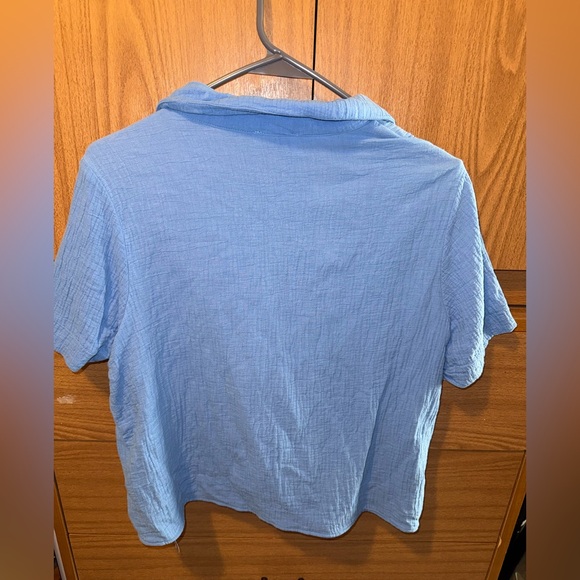 FRNCH Paris crinkle gauze blouse - Picture 2 of 4